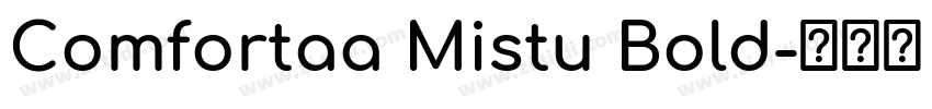 Comfortaa Mistu Bold字体转换